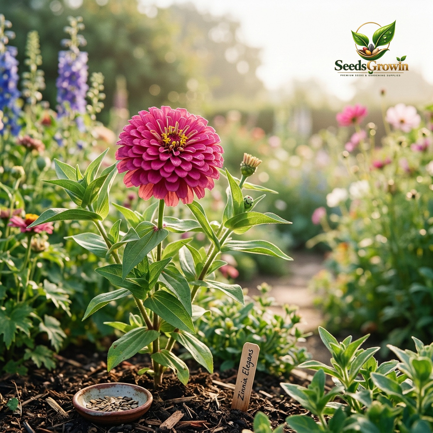 Zinnia Dahlia Seeds – growing plant
