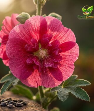 Hollyhock Seeds – Alcea Rosea Heirloom Tall Double Flower