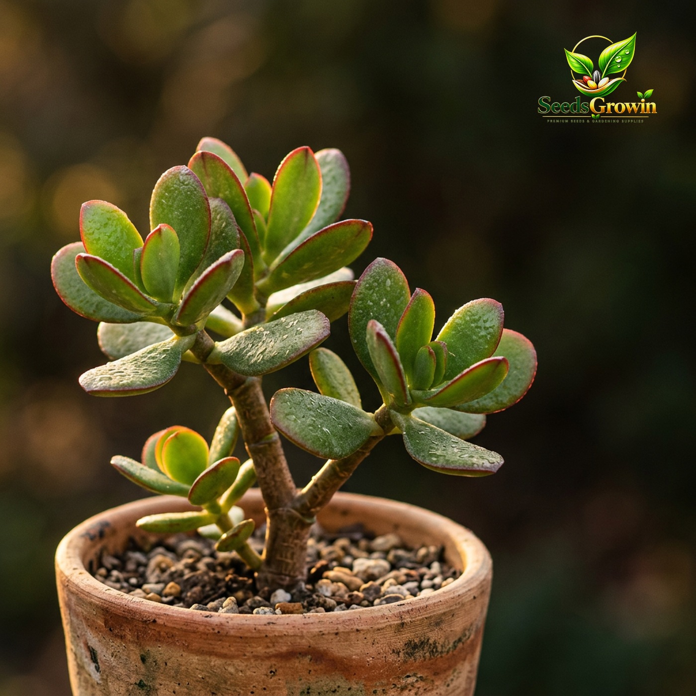 Jade Plant Live – Crassula Ovata Compact Succulent Houseplant