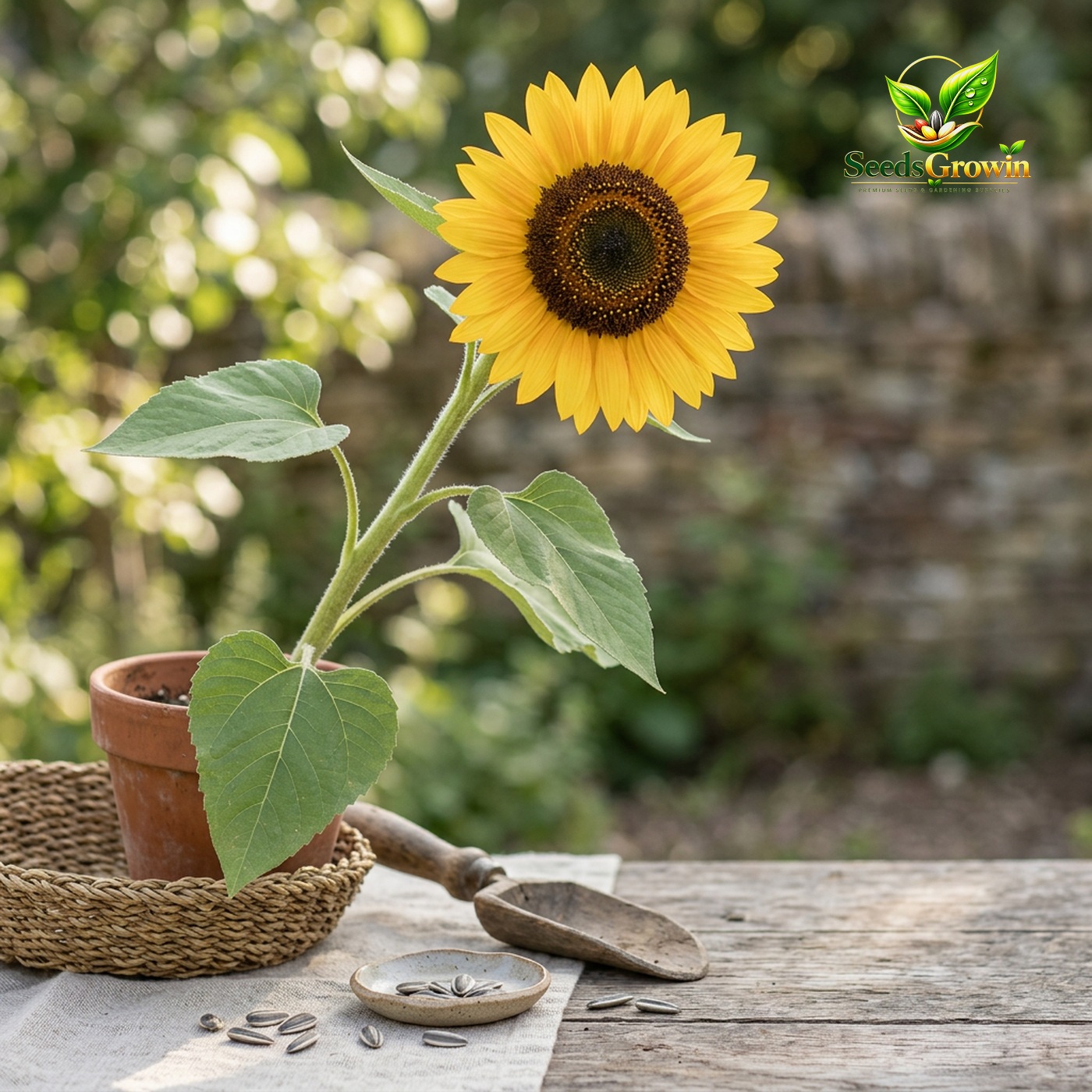 Mammoth Sunflower Seeds – Giant Heirloom Non-GMO Flower Garden - photo 3