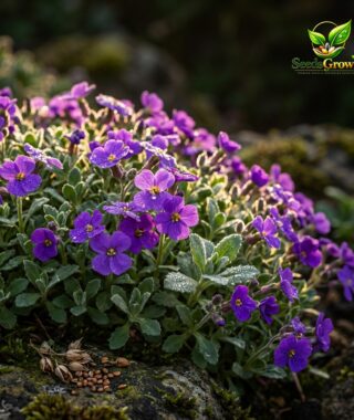 017-Aubrieta-Rock-Cress-Seeds-Purple-Ground-Cover-Perennial-Flower-Alpine-Garden-Plant product image