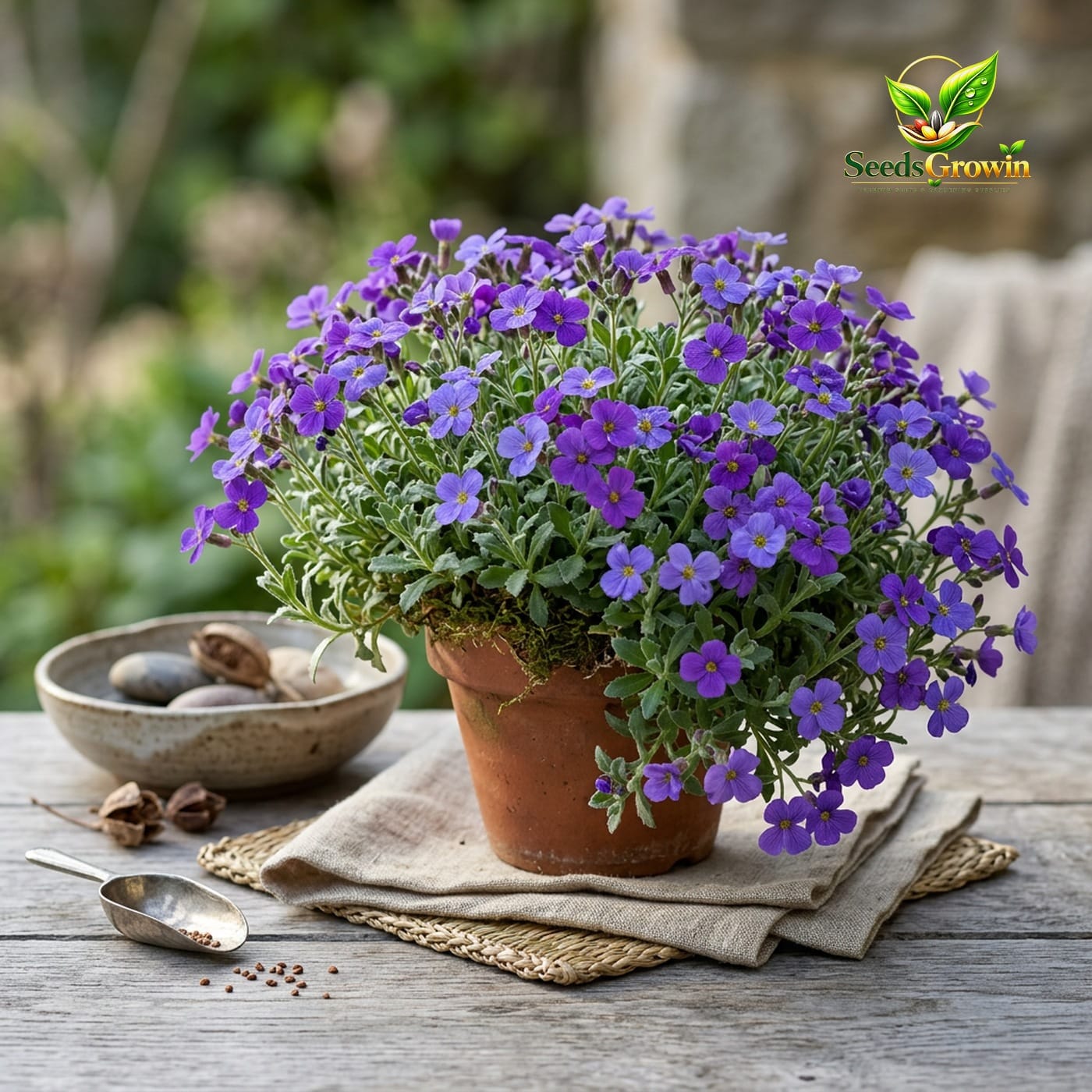 Aubrieta Rock Cress Seeds – Purple Ground Cover Alpine Perennial - photo 3