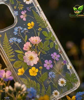 024-Flower-Transparent-Phone-Case-Floral-Soft-Clear-Protective-Cover-Elegant-Design product image