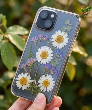 028-Flower-Transparent-Phone-Case-Floral-Clear-Protective-Cover-Soft-TPU-Design product image