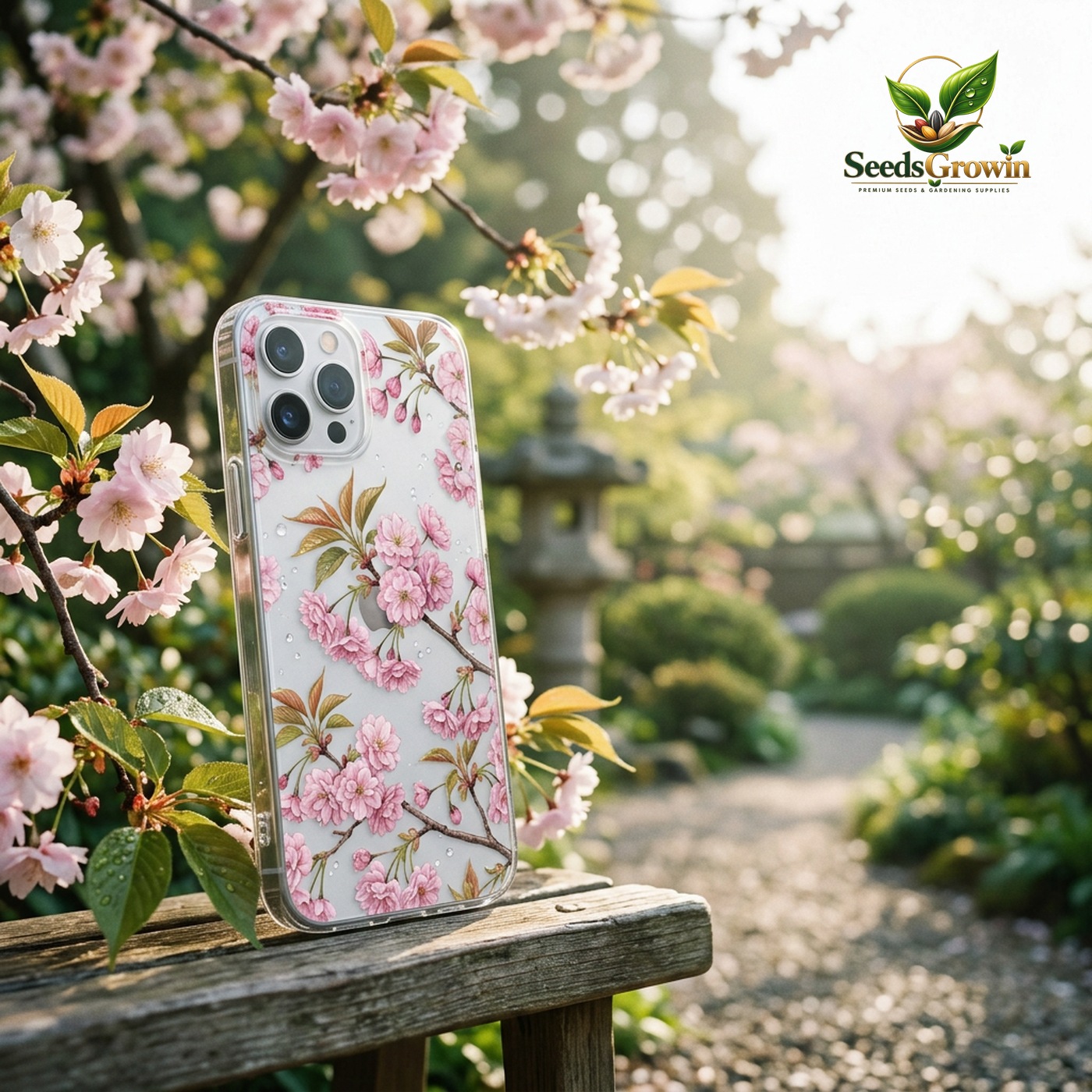 Cherry Blossom Clear Phone Cover – Floral Print Soft Protective Case - photo 2