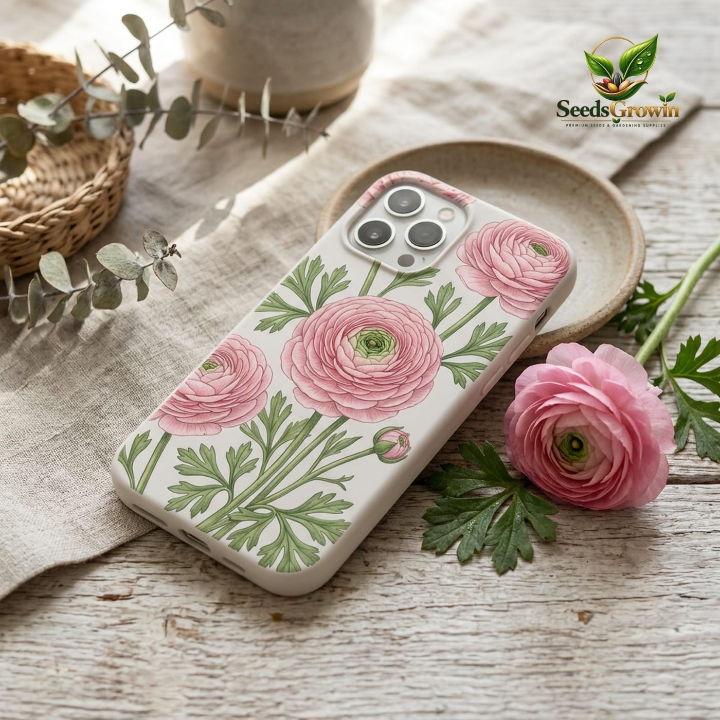 Flower Soft Silicone Phone Cover – Floral Pattern Shockproof - photo 3