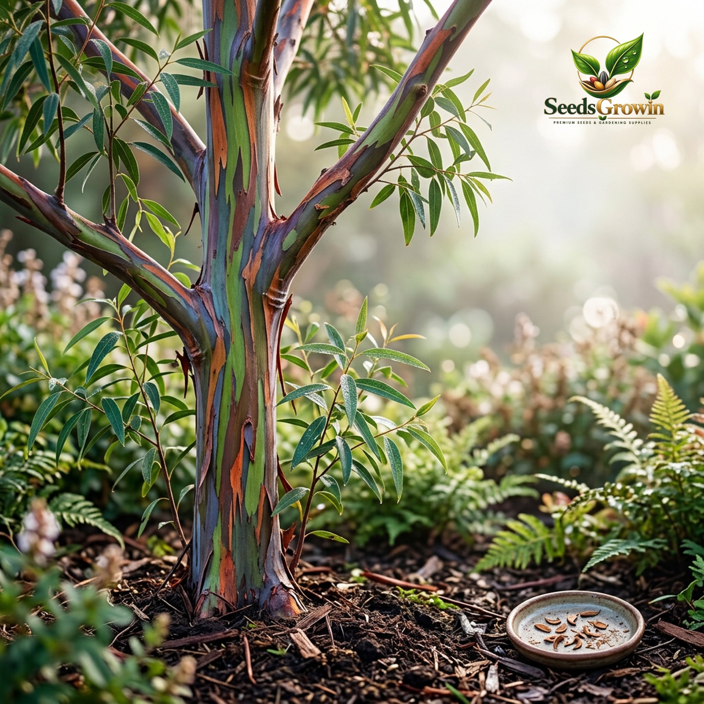 Rainbow Eucalyptus Tree Seeds – Exotic Non-GMO Heirloom - photo 2