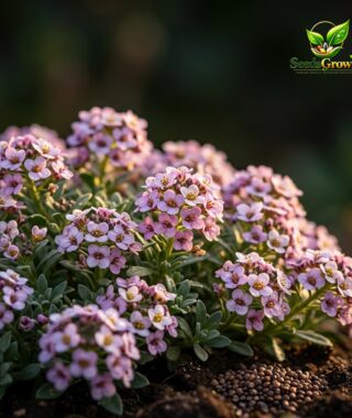 043-Dwarf-Pink-Alyssum-Seeds-Groundcover-Flower-Sweet-Border-Cottage-Garden-Blooms product image