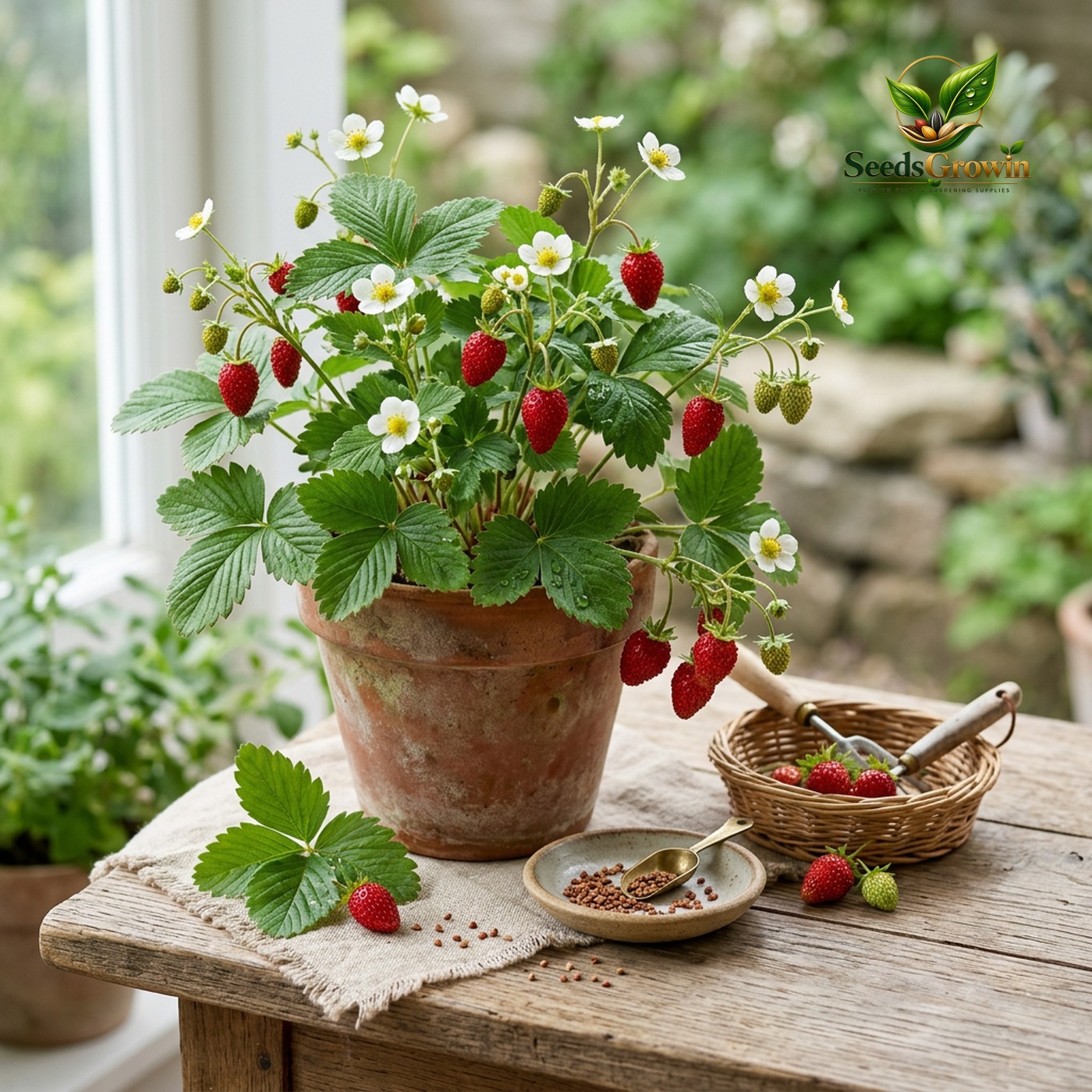 Strawberry Seeds – Rare Fruit Garden Heirloom Sweet Berry - photo 3