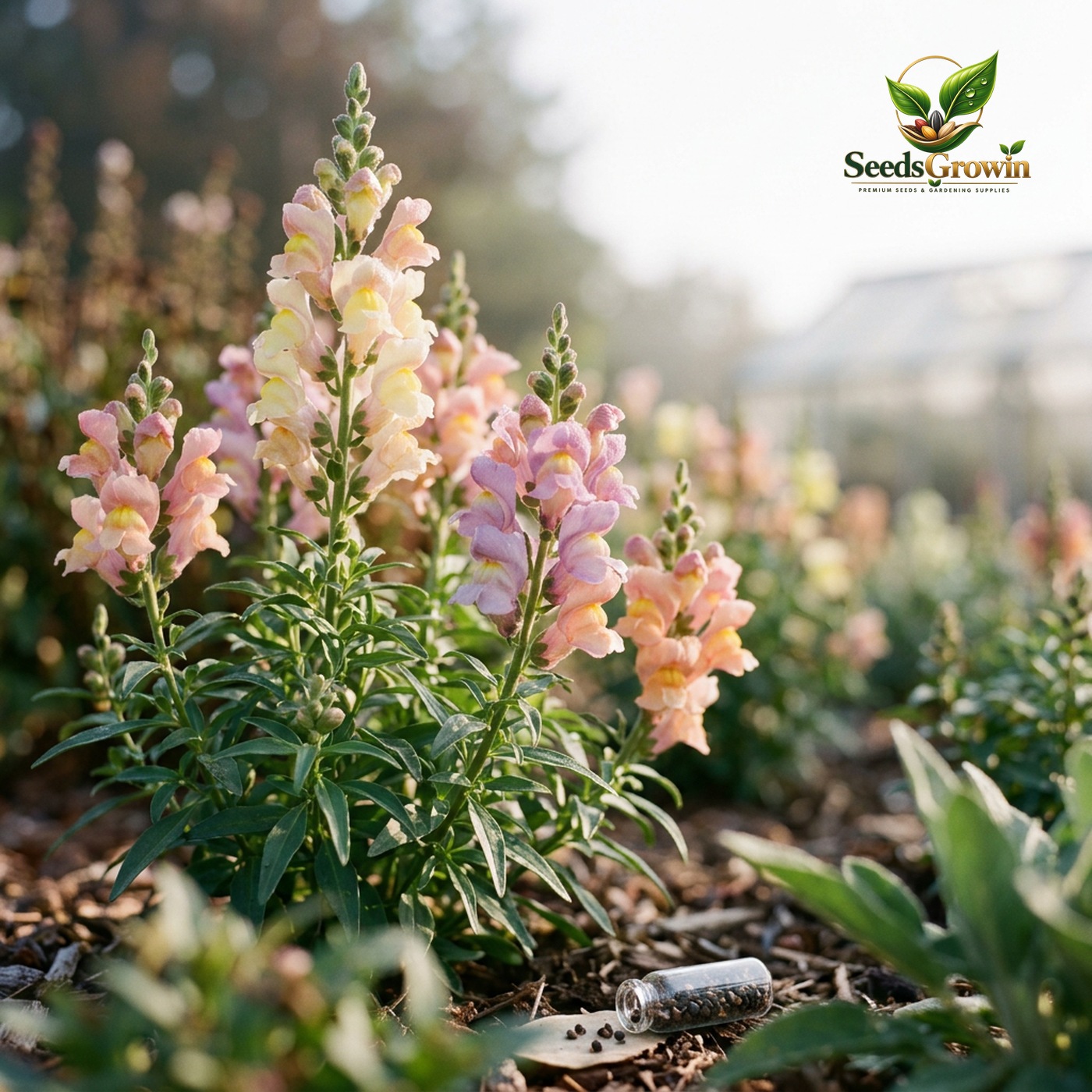 Northern Lights Snapdragon Seeds – Pastel Mix Cut Flowers Heirloom - photo 2