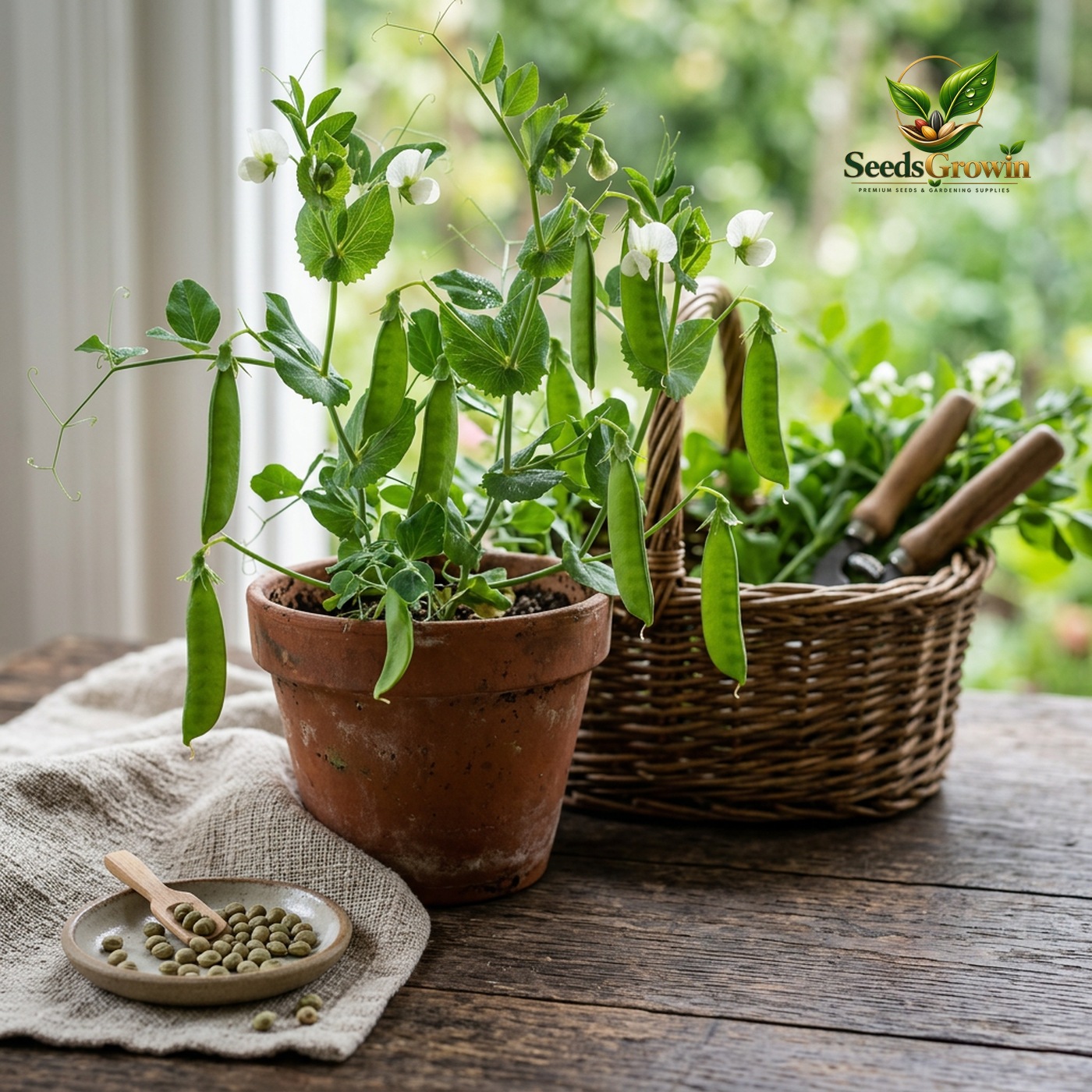 Bean Seeds Collection – Sugar Snap Pea Pole Bush Romano Non-GMO - photo 3