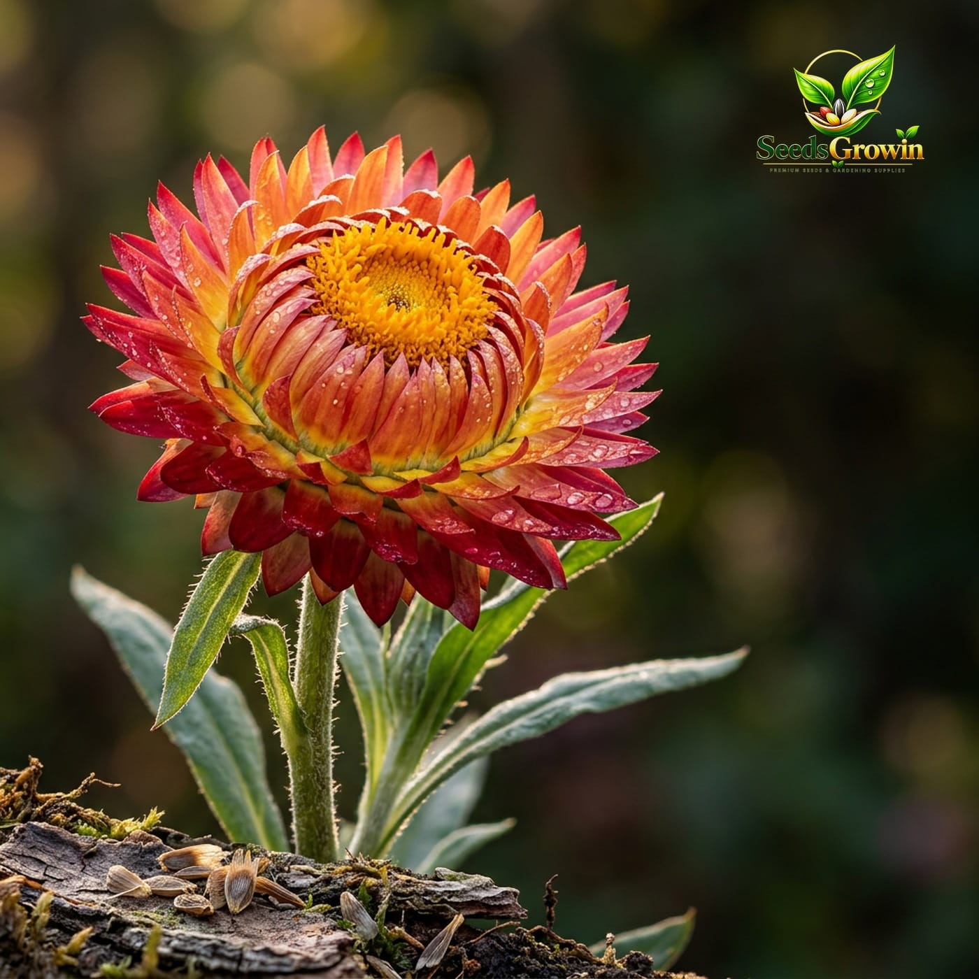 056-Tall-Mixed-Strawflower-Seeds-Heirloom-Annual-Cut-Flower-Garden-Pollinator-Friendly-Easy-Gr product image