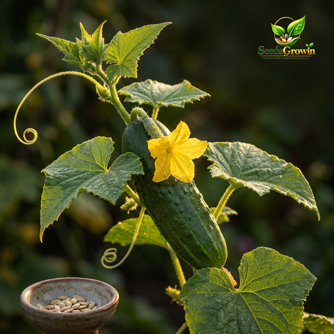 061-Spacemaster-80-Cucumber-Seeds-Non-GMO-Heirloom-Slicing-Vegetable-Garden-Variety product image