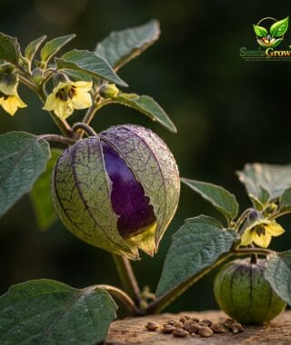 063-Purple-Tomatillo-Seeds-Heirloom-Non-GMO-Garden-Vegetable-Fruit-Variety product image