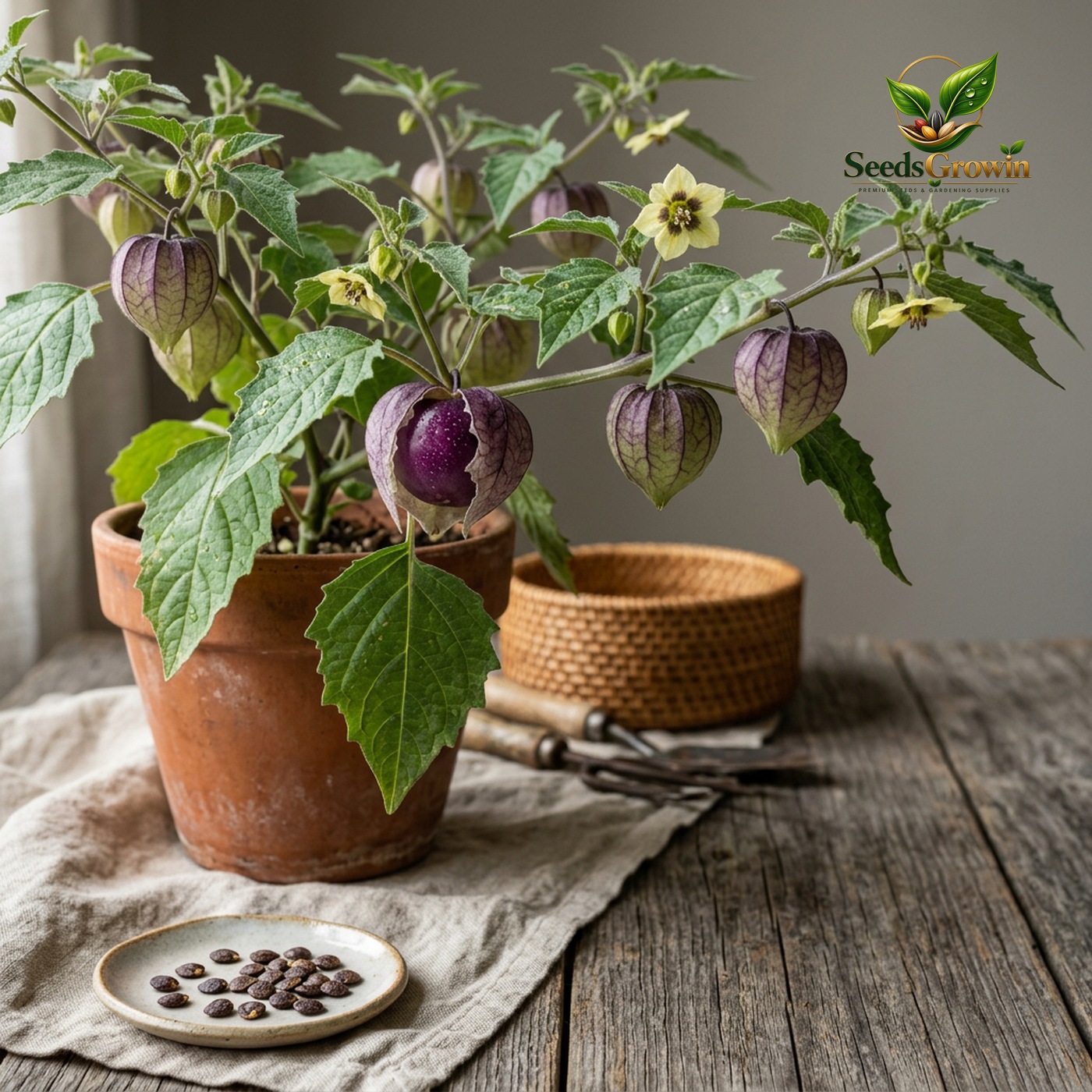 Purple Tomatillo Seeds – Heirloom Non-GMO Vegetable - photo 3