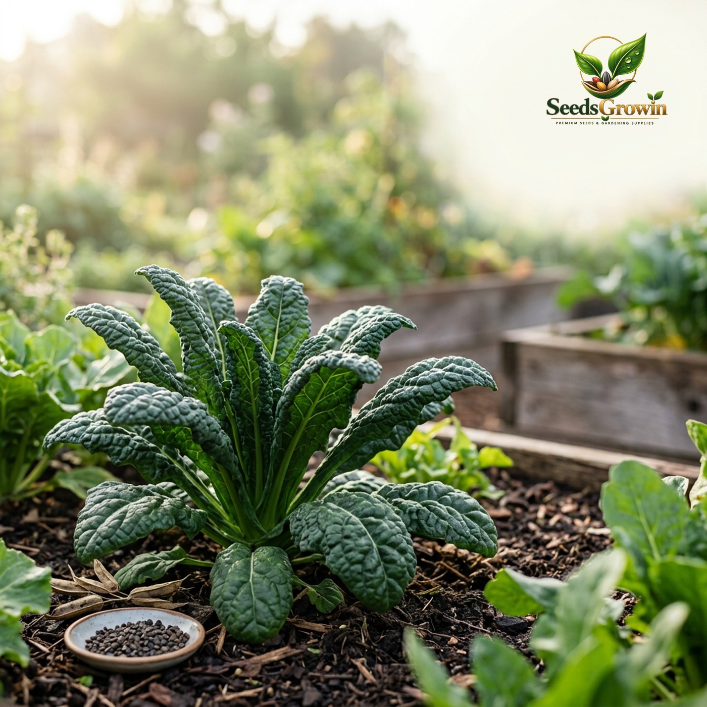 Bloomsdale Spinach Seeds – Heirloom Non-GMO Cold-Hardy Fast-Growing - photo 2