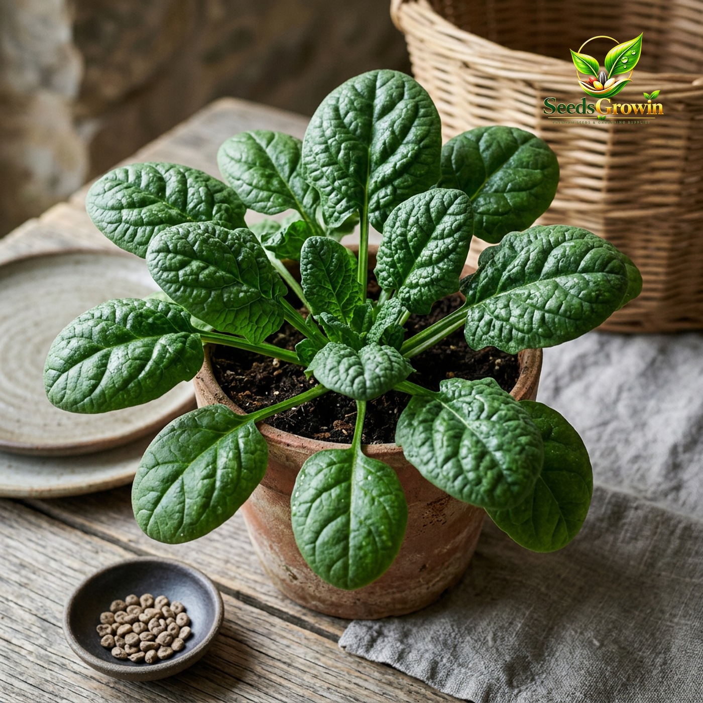Bloomsdale Spinach Seeds – Heirloom Non-GMO Cold-Hardy Fast-Growing - photo 3