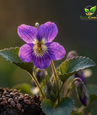 073-310-Violet-Sweet-Viola-Philippica-Flower-Seeds-Long-Blooming-Perennial-Hanging-Basket-Land product image