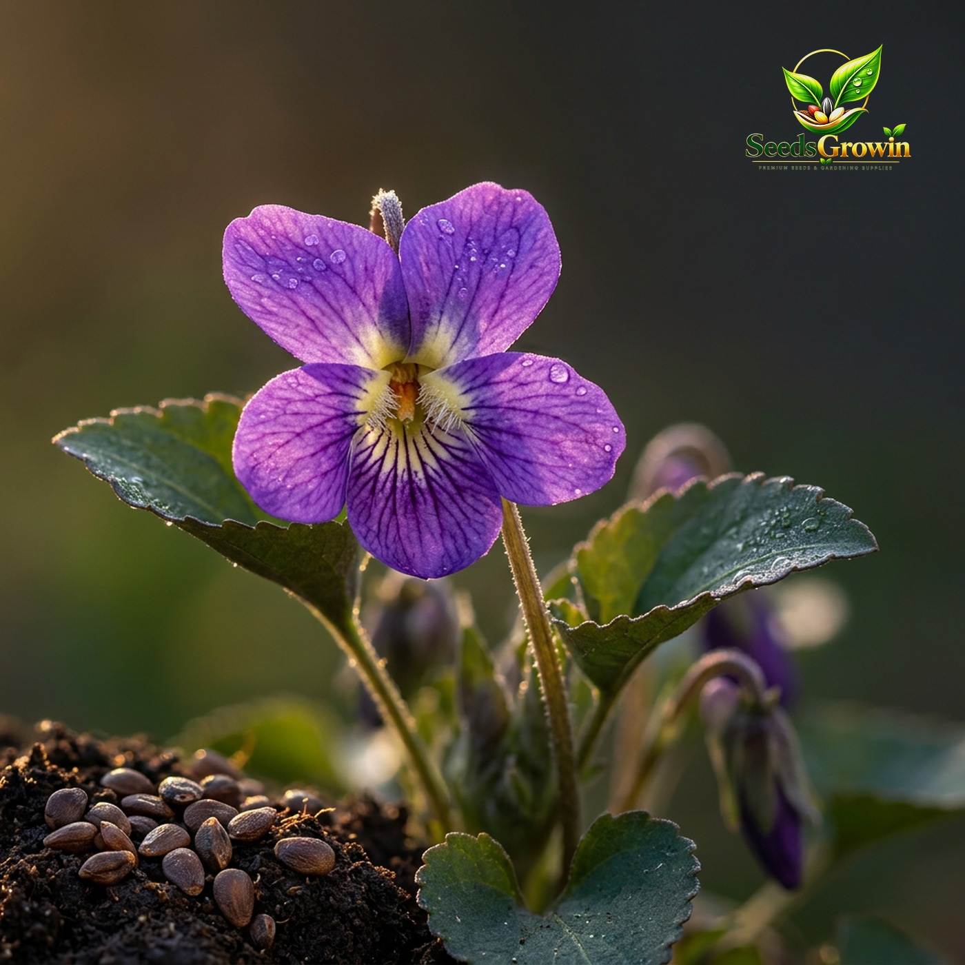 073-310-Violet-Sweet-Viola-Philippica-Flower-Seeds-Long-Blooming-Perennial-Hanging-Basket-Land product image
