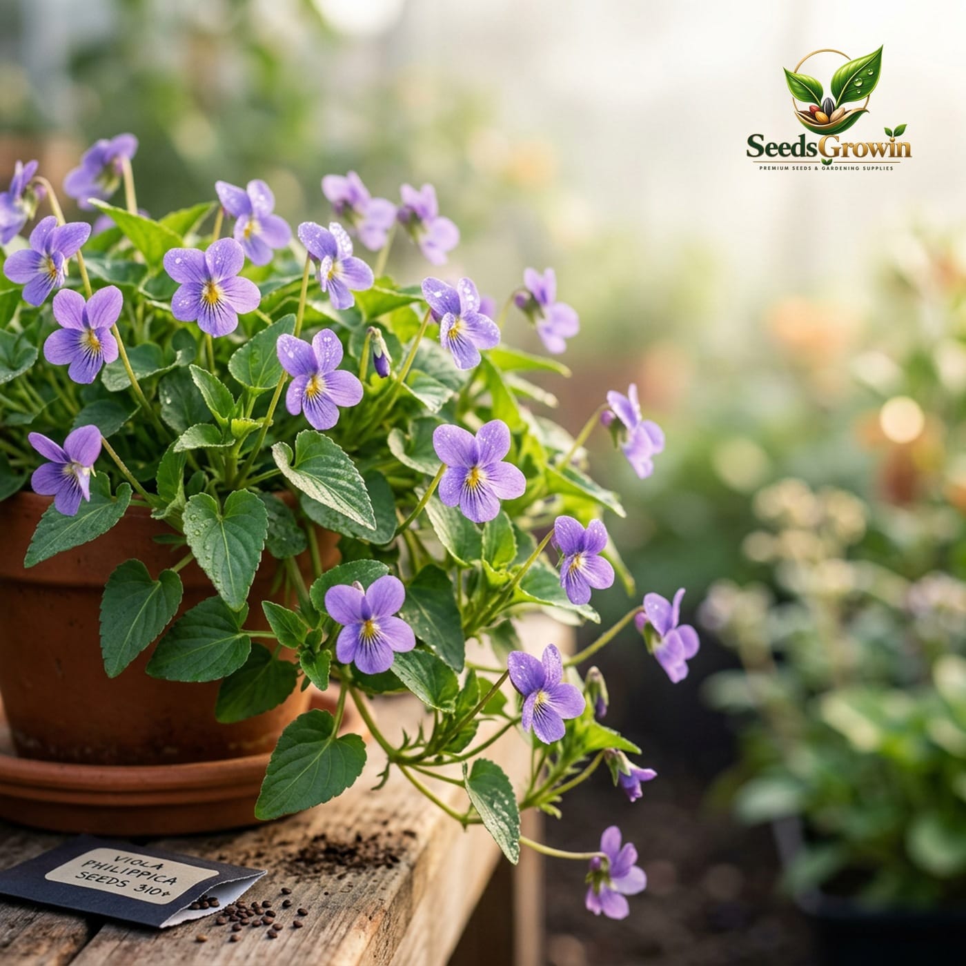 Sweet Viola Seeds – Long-Blooming Perennial Hanging Basket - photo 2