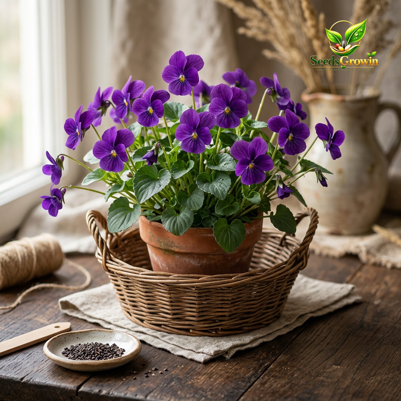 Sweet Viola Seeds – Long-Blooming Perennial Hanging Basket - photo 3