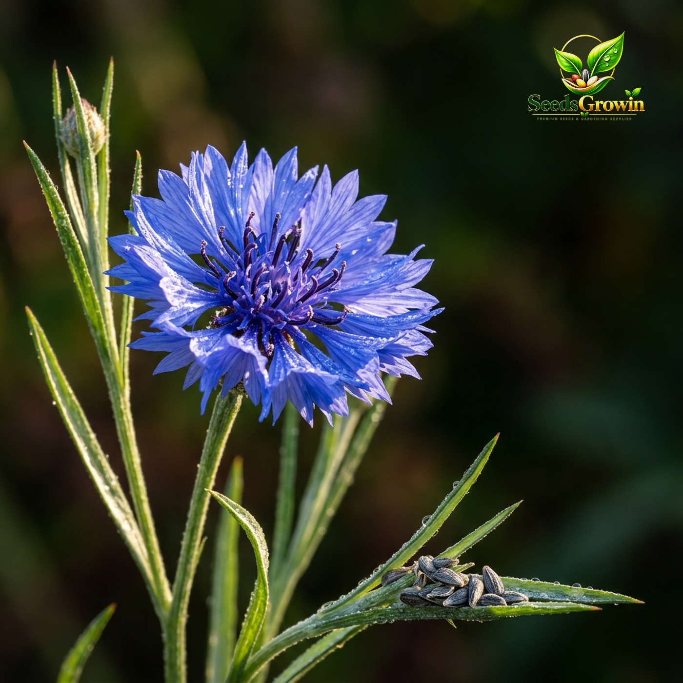 075-Dwarf-Blue-Cornflower-Seeds-Annual-Flower-Garden-Plant-Easy-Grow-Variety product image