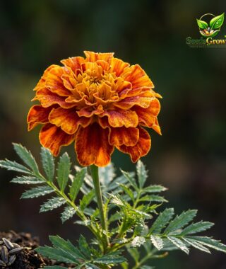 076-French-Marigold-Seeds-Sparky-Mix-Tagetes-Patula-Heirloom-Non-GMO-Yellow-Orange-Blooms product image