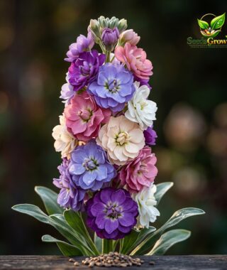 077-Mixed-Column-Stock-Seeds-Fragrant-Annual-Garden-Flowers-50-Seeds product image