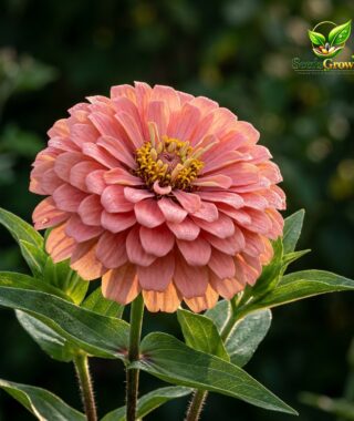 082-Salmon-Zinnia-Seeds-100-Giant-Blooms-Heirloom-Cut-Flower-Easy-Grow-Annual product image