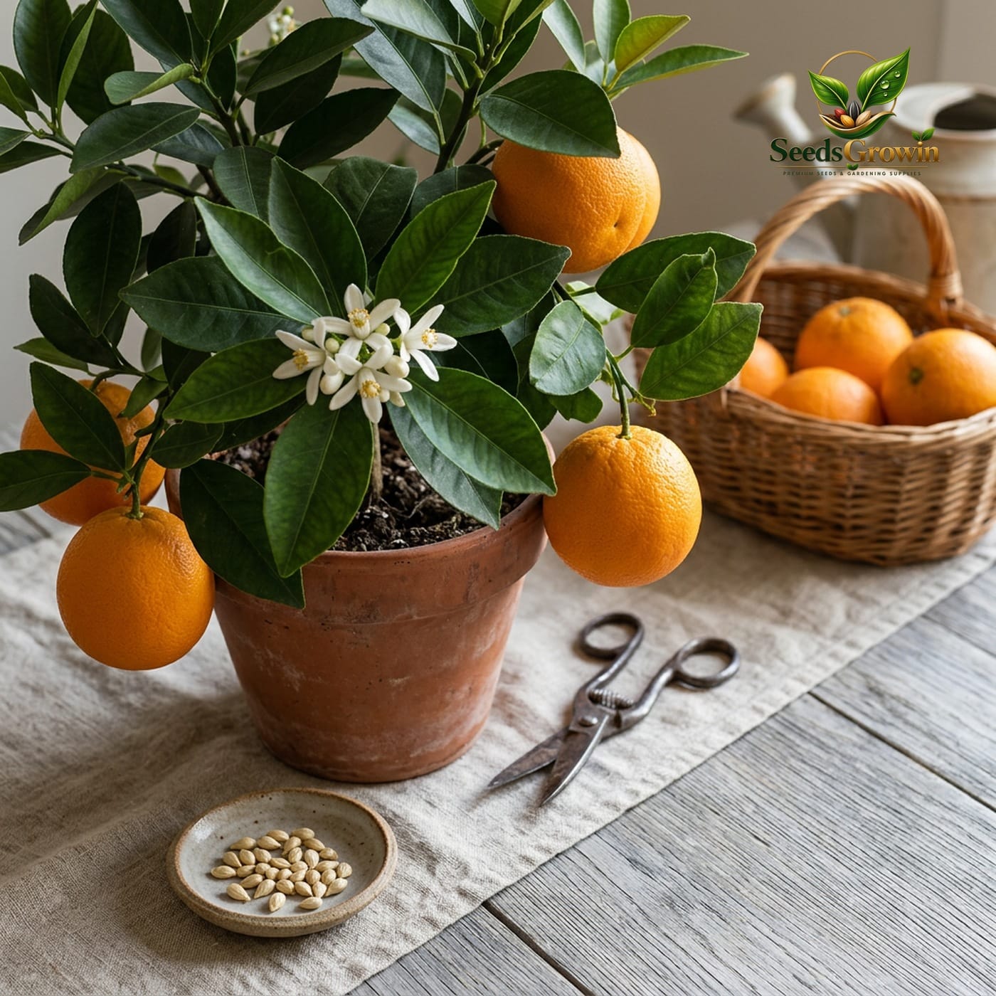 Navel Orange Tree Seeds – Sweet Citrus Fruit Non-GMO Heirloom - photo 3