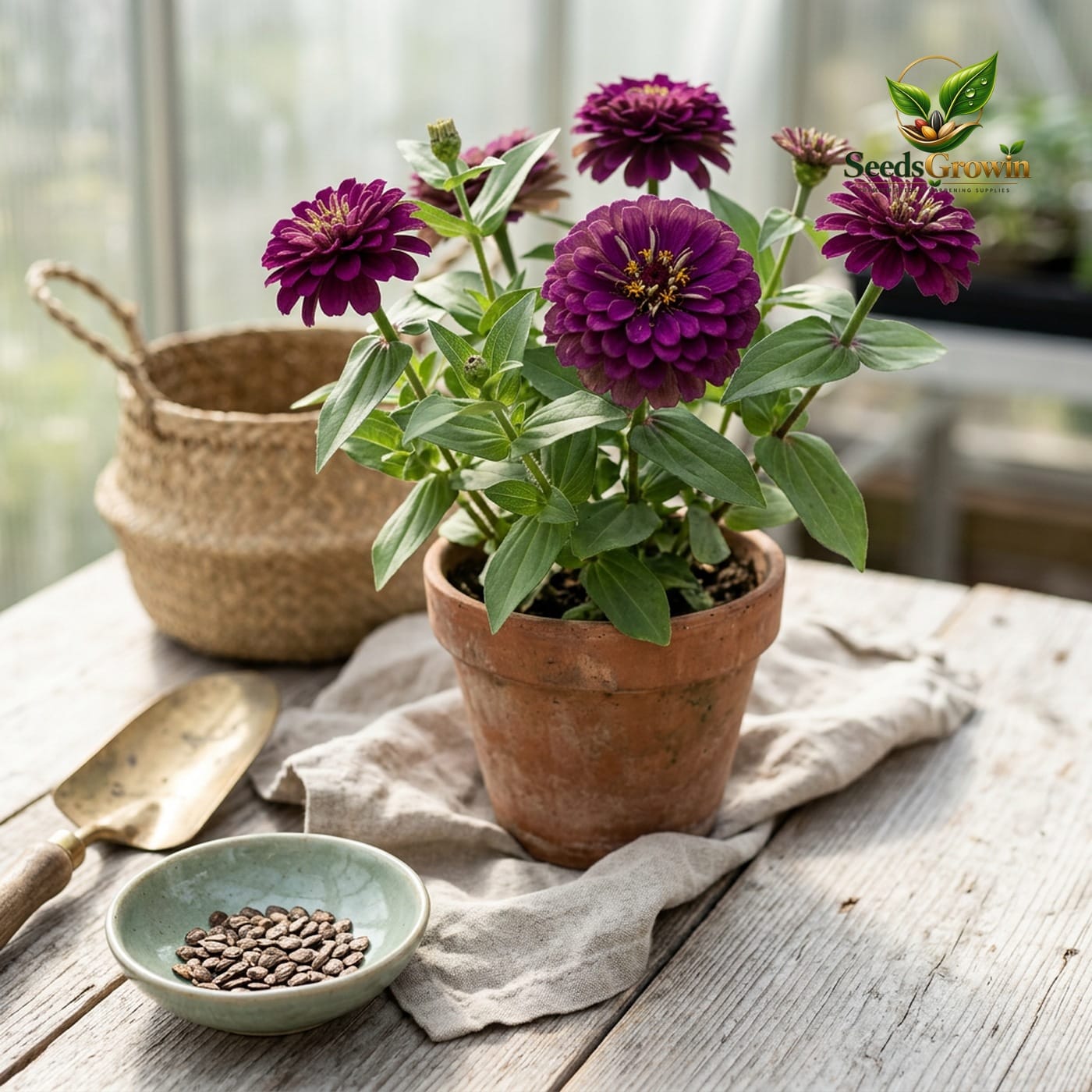 Purple Prince Zinnia Seeds – Rich Purple Blooms Non-GMO Heirloom Cut Flower - photo 3