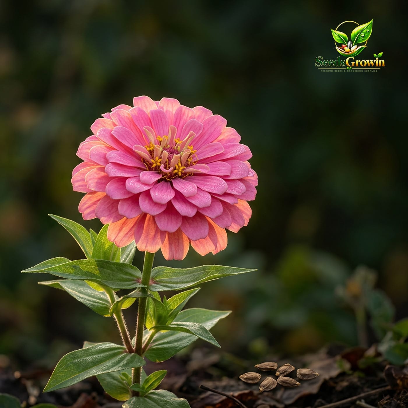 102-Benary-s-Giant-Pink-Zinnia-Seeds-100-Large-Cut-Flower-Blooms-Heirloom product image