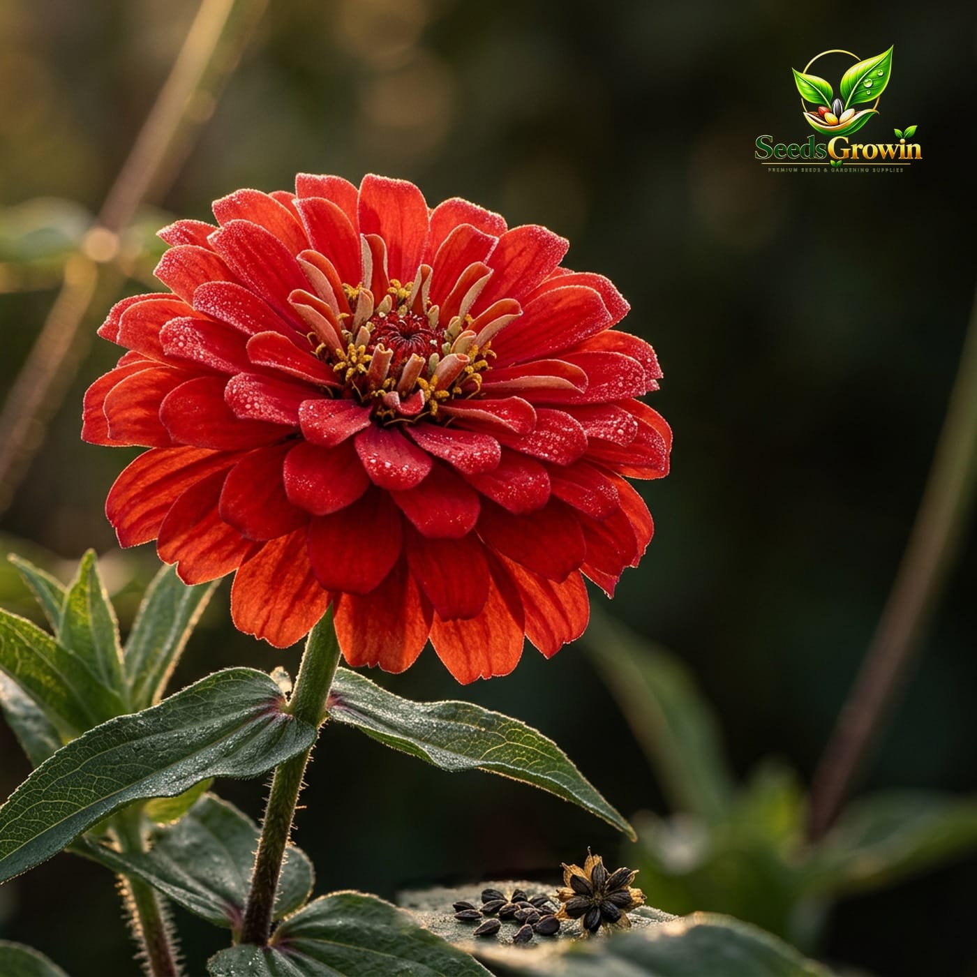 112-Scarlet-Flame-Zinnia-Seeds-100-Vibrant-Red-Cut-Flowers-Easy-Grow-Heirloom-Annual-guide-1 product image