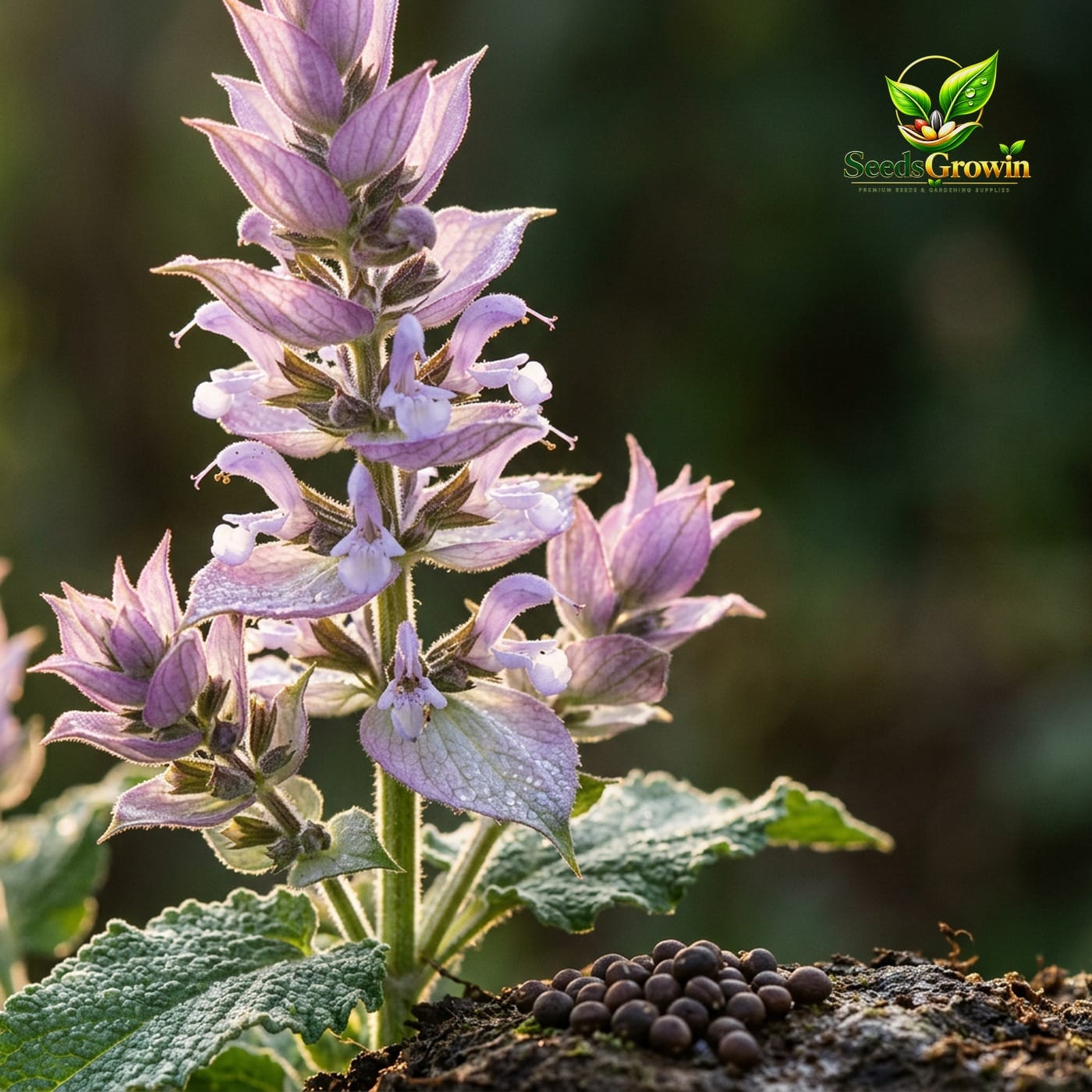 113-Clary-Sage-Seeds-100-Salvia-Sclarea-Perennial-Herb-Fragrant-Pollinator-Plant-guide-1 product image