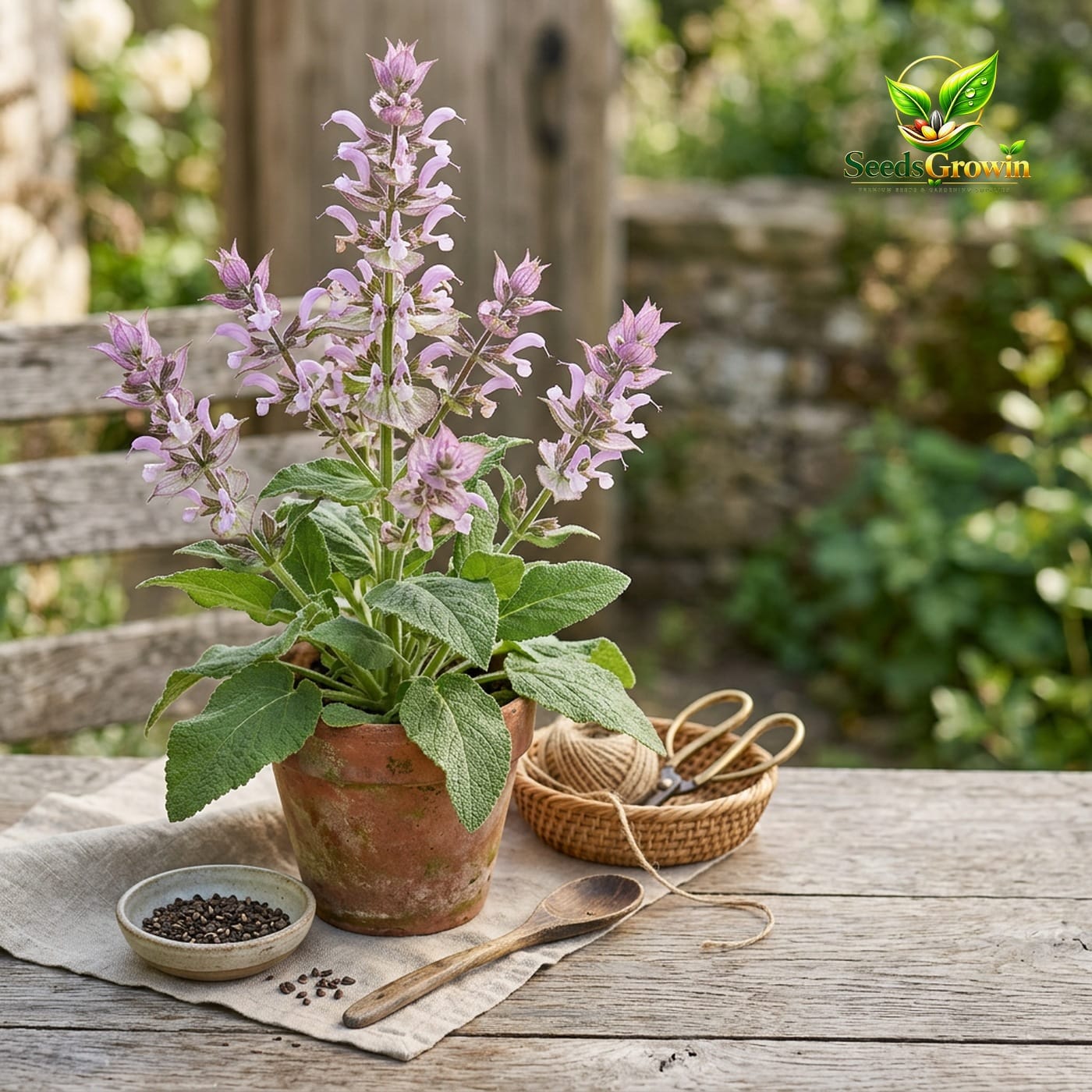 Clary Sage Seeds – Fragrant Perennial Herb - photo 3