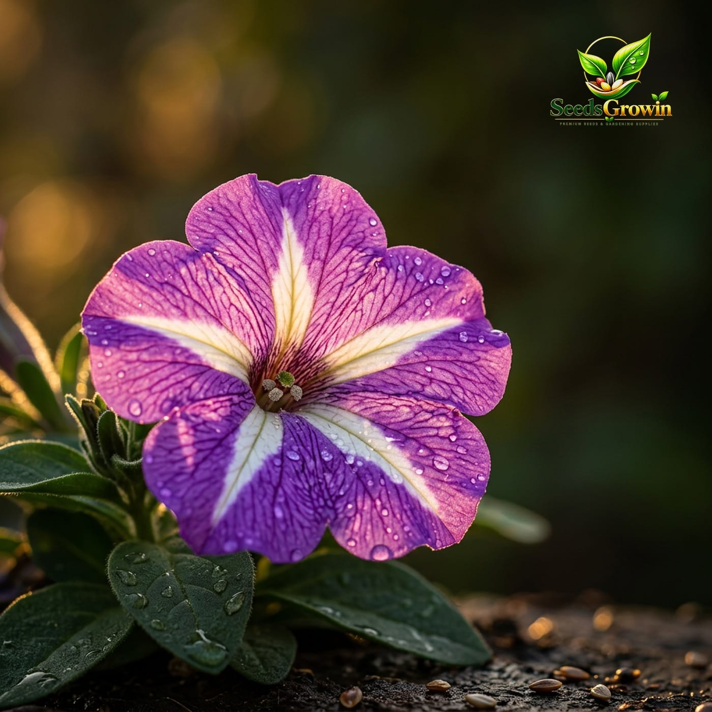 Petunia Starfall F1 Mix Seeds - Colorful Annual Flower - Indoor Outdoor Garden product photo for gardening and home growing