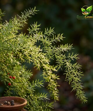 Sprenger's Asparagus Seeds Ornamental Fern Plant Indoor Outdoor Garden Greenery product photo for gardening and home growing