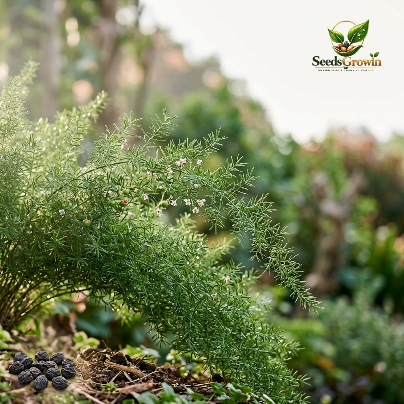 Sprenger's Asparagus Seeds Ornamental Fern Plant Indoor Outdoor Garden Greenery product photo for gardening and home growing