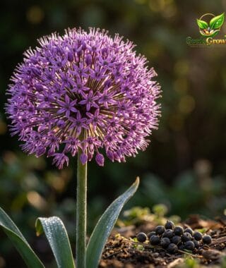 Giant Allium Giganteum Seeds Ornamental Onion Heirloom Non GMO Perennial Purple Variety product photo for gardening and home growing