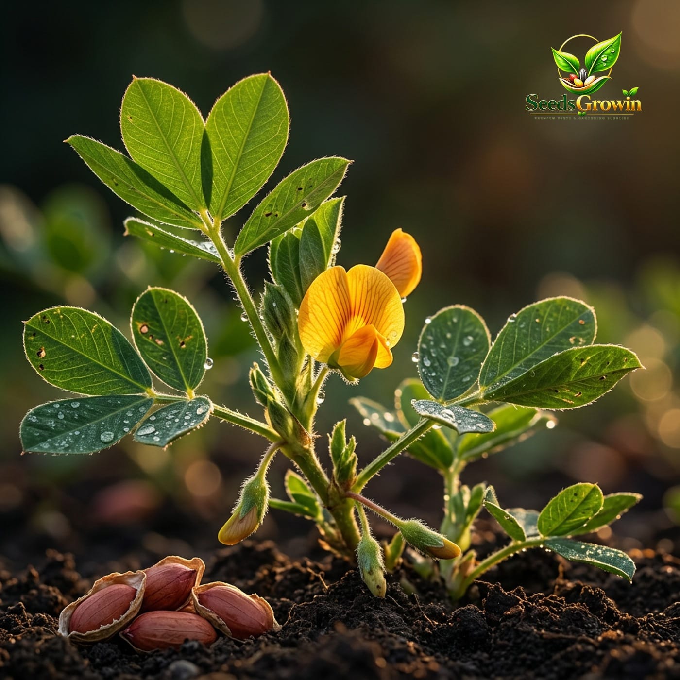 Tennessee Red Peanut Seeds Arachis Hypogaea Heirloom Non GMO Legume Crop Growing product photo for gardening and home growing