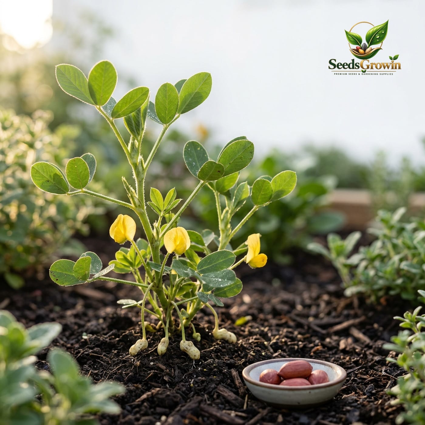 Tennessee Red Peanut Seeds Arachis Hypogaea Heirloom Non GMO Legume Crop Growing product photo for gardening and home growing