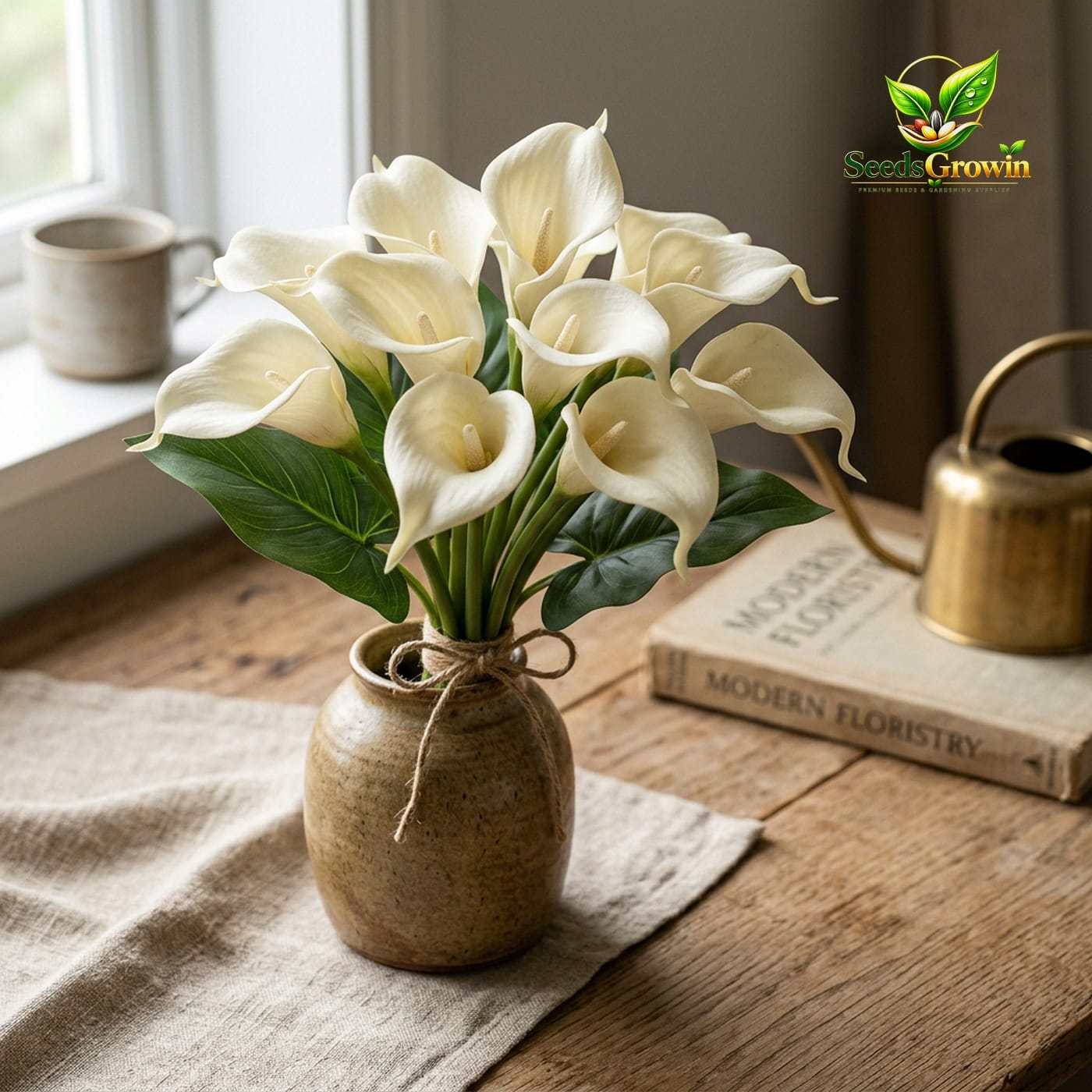 Artificial Calla Lily Flowers PU Bouquet Wedding Decor Faux Floral Arrangement Home Accent product photo for gardening and home growing