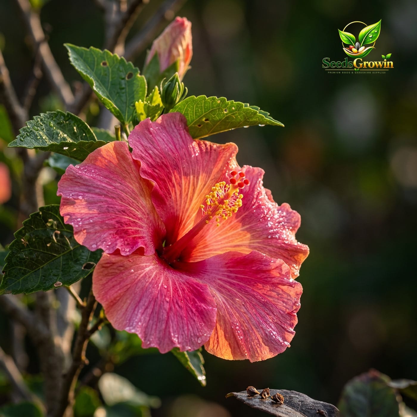 Hibiscus Seeds Tropical Perennial Outdoor Plant Colorful Pollinator Friendly Landscape Variety product photo for gardening and home growing