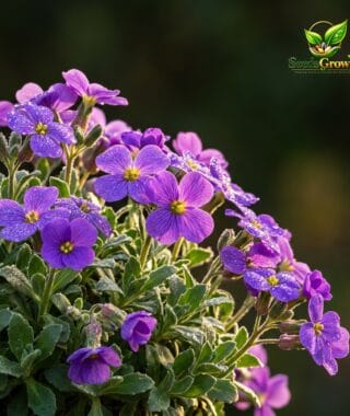 Purple Rockcress Seeds Violet Groundcover Flower for Garden Landscaping Hardy Perennial Blooming Plant product photo for gardening and home growing