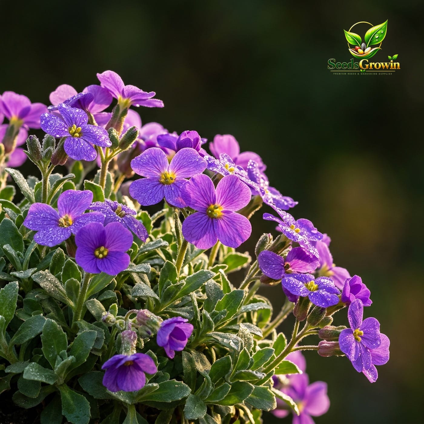 Purple Rockcress Seeds Violet Groundcover Flower for Garden Landscaping Hardy Perennial Blooming Plant product photo for gardening and home growing