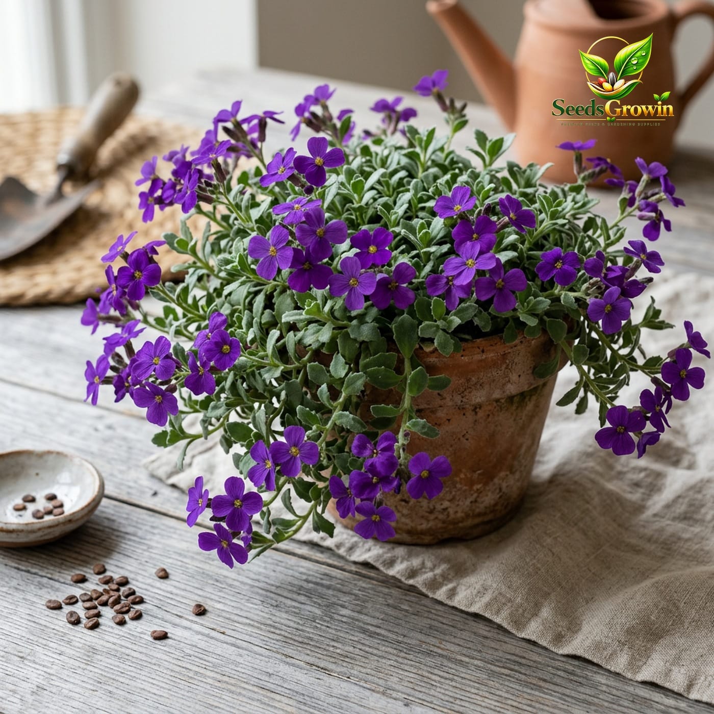 Purple Rockcress Seeds Violet Groundcover Flower for Garden Landscaping Hardy Perennial Blooming Plant product photo for gardening and home growing