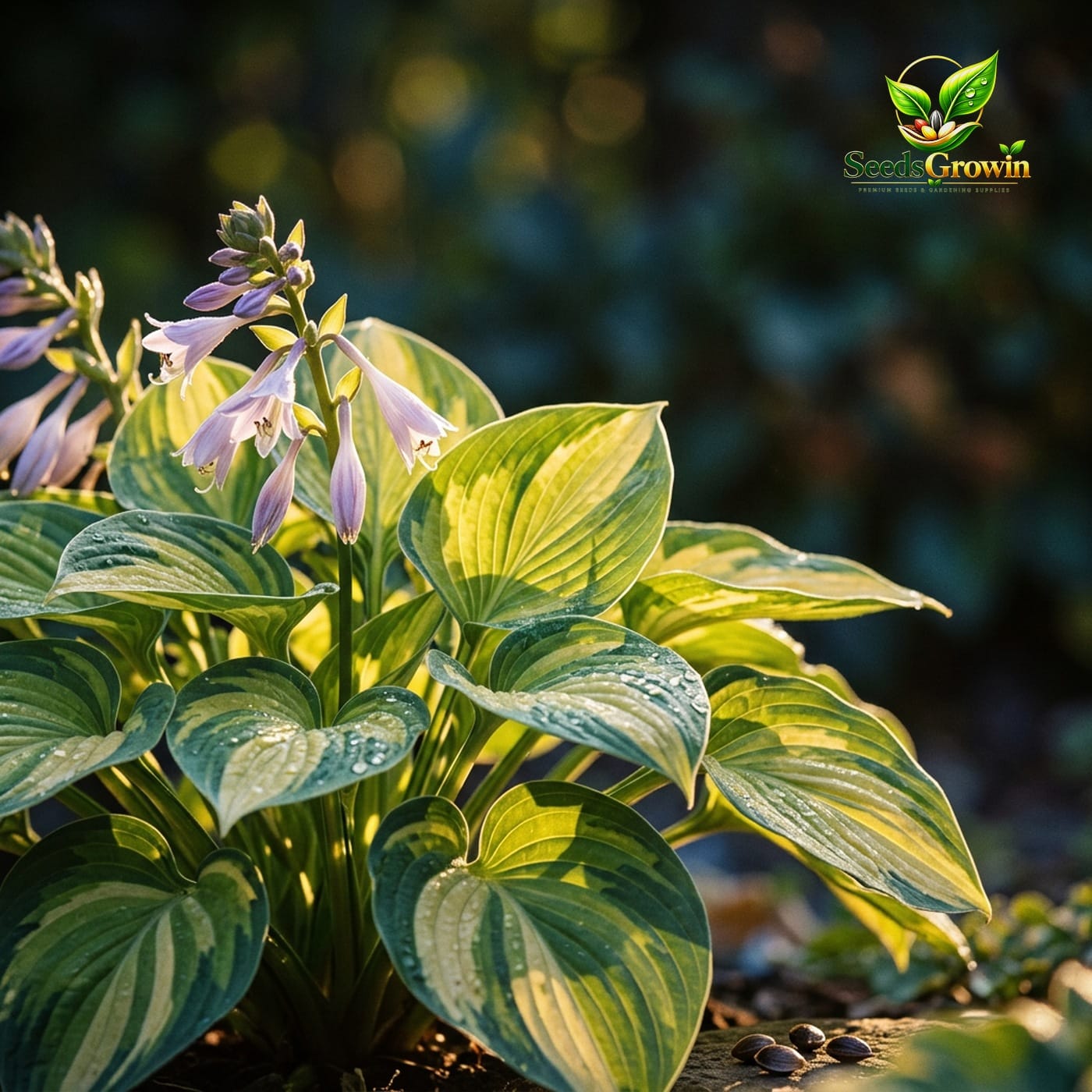 Rainbow Hosta Seeds – Heart-Shaped Foliage Perennial Garden Plant product photo for gardening and home growing