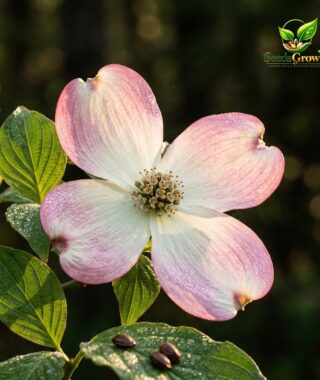 Flowering Dogwood Tree Seeds: Ornamental Variety, White Pink Blooms (20 PCS) product photo for gardening and home growing