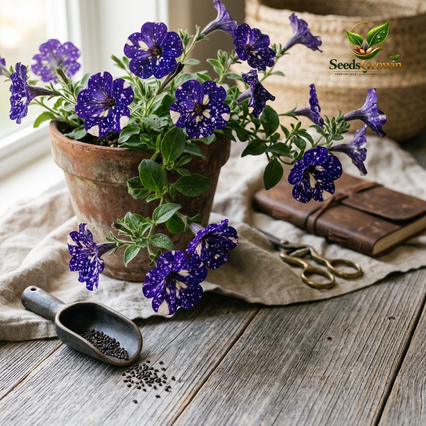 Night Sky Petunia Seeds product photo for gardening and home growing