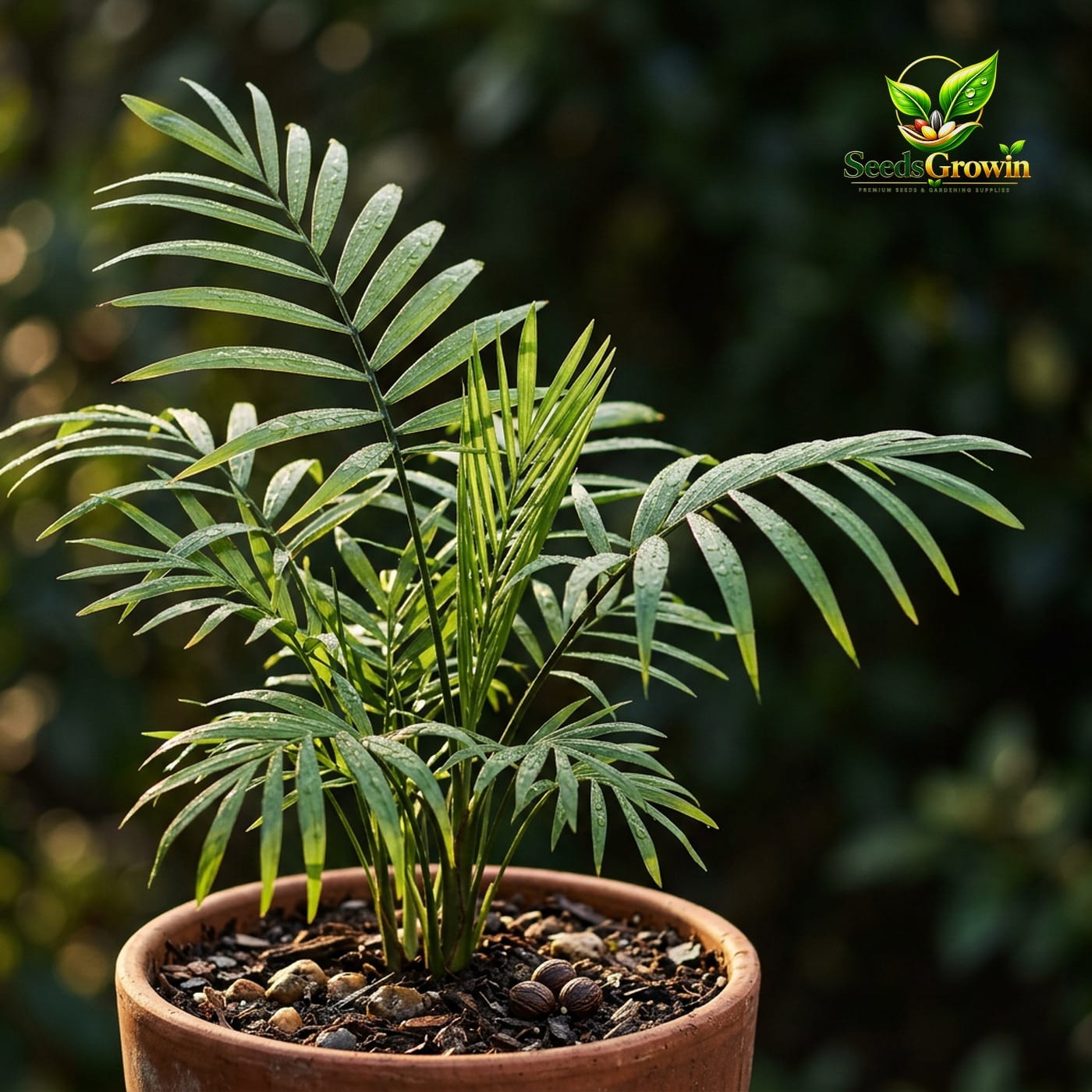 Parlor Palm Seeds – Chamaedorea Elegans Indoor Tropical Plant (Perennial) product photo for gardening and home growing